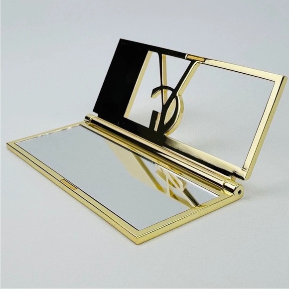 New in Box Yves Saint
Laurent YSL Logo Beauty
Makeup Mirror Gold Color - Picture 3 of 7